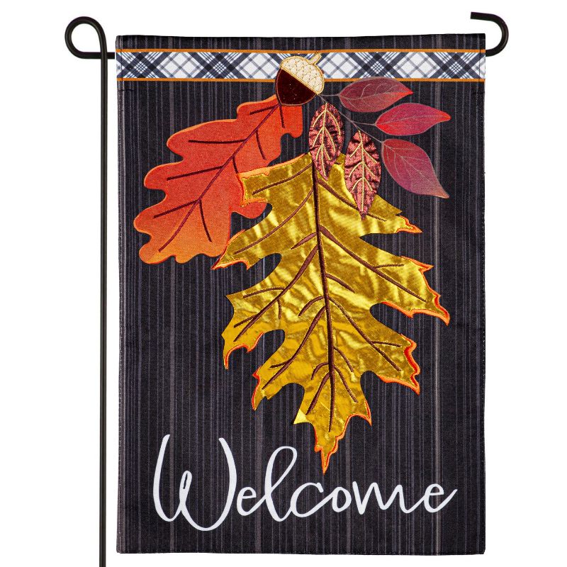 Welcome Autumn Leaves Garden Flag